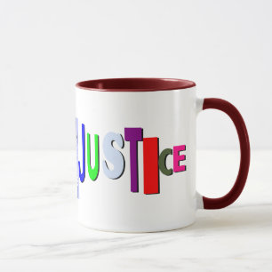 Caneca Justiça na Coluna de Cor