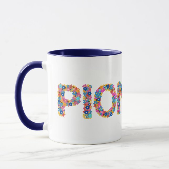 Caneca JW Pioneer Envolve Floral Tipografia Mug (Esquerda)