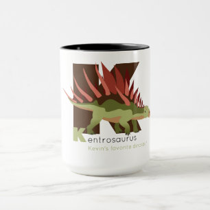 Caneca K como Kentrosaurus Mug