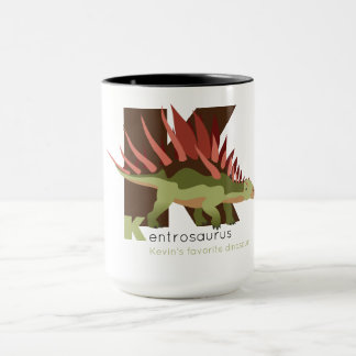Caneca K como Kentrosaurus Mug