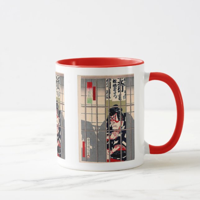Caneca KABUKI , Toyohara,kunichika (Direita)