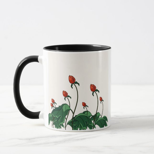 CANECA KAFFE TASSE,TEE.MILCH BECHER.TEXT,NATUR MUSTER (Esquerda)