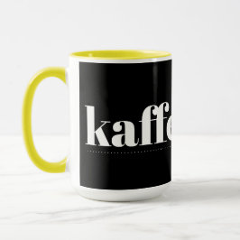 Caneca Kaffesugen Black and Yellow Mug