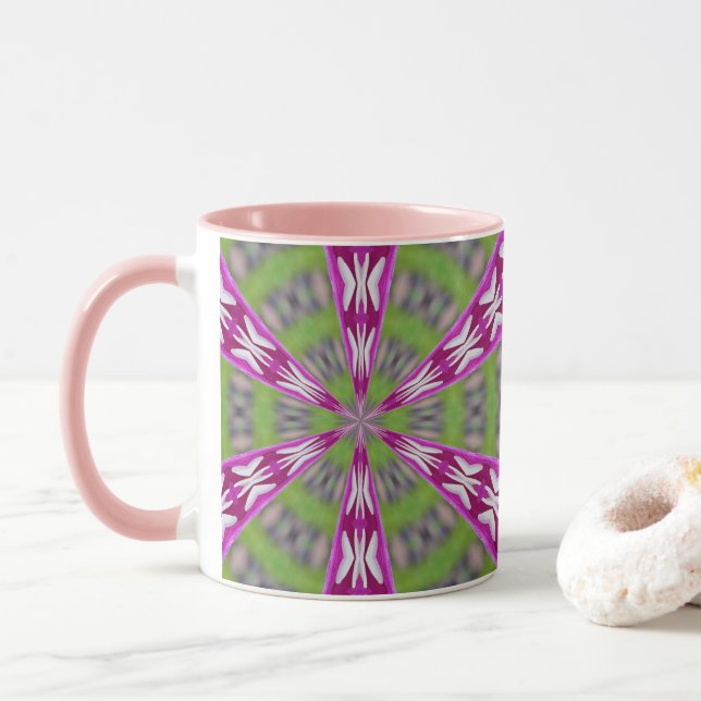 Caneca Kaleidoscope Dahlia (Com Donut)