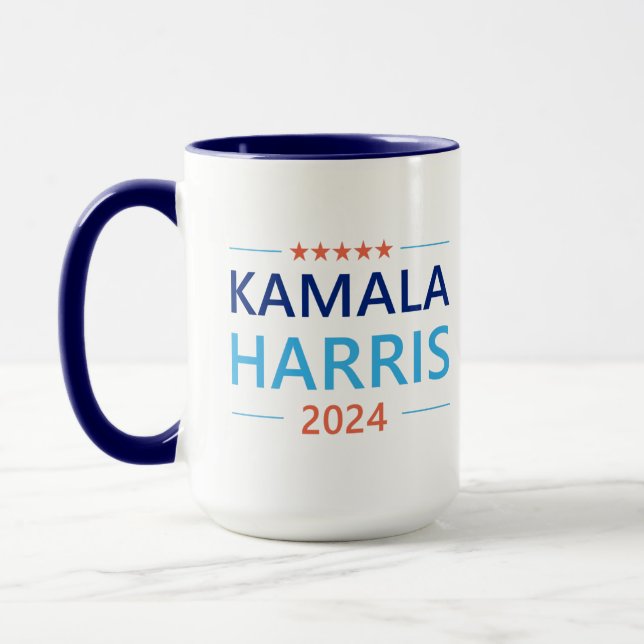 Caneca Kamala Harris 2024 para o Presidente (Esquerda)