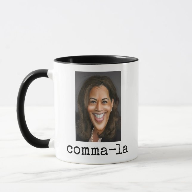 Caneca Kamala Harris (É comma-la) (Esquerda)