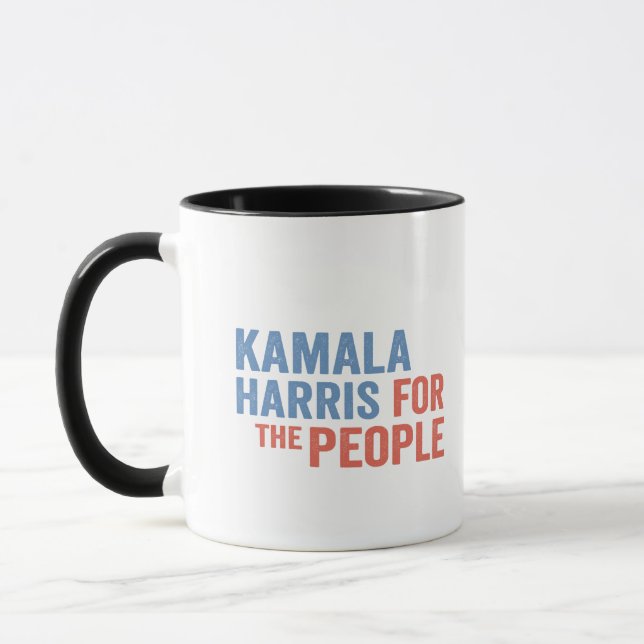 Caneca Kamala Harris para os democratas eleitorais Pessoa (Esquerda)