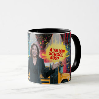 Caneca Kamala Harris School Bus Mug