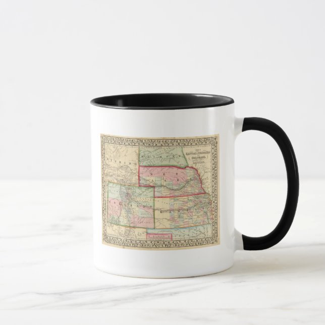 Caneca Kan, Neb, Mapa Colo de Mitchell (Direita)