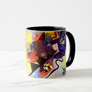 Caneca Kandinsky - Amarelo-vermelho-azul