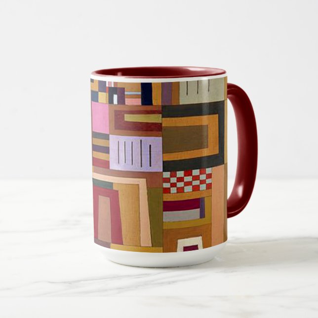 Caneca Kandinsky - Compensação Rosa (Frente Esquerda)