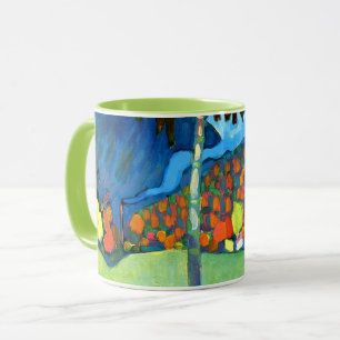 Caneca Kandinsky - Estudo do outono em Oberau