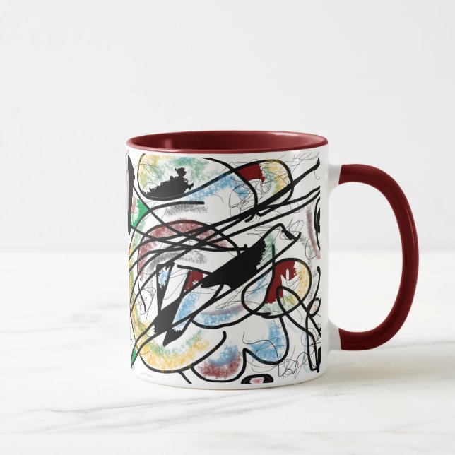 Caneca Kandinsky-inspirada (Direita)