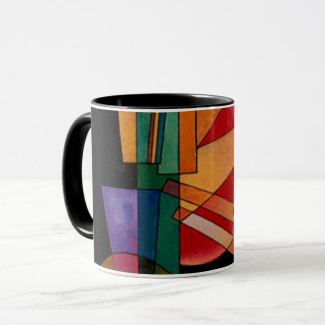Caneca Kandinsky - Interpretação Abstrata (Frente Esquerda)
