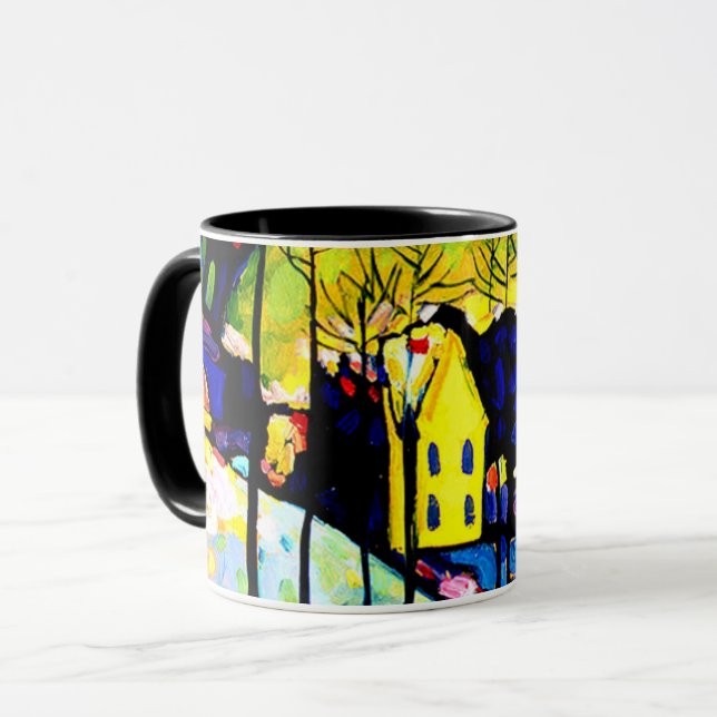 Caneca Kandinsky - Paisagem de inverno (Frente Esquerda)