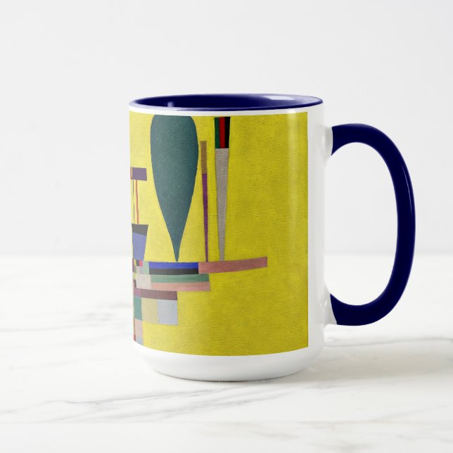 Caneca Kandinsky - Pintura Amarela (Direita)