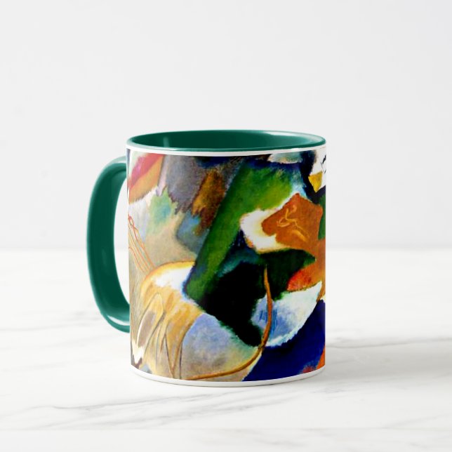 Caneca Kandinsky - Pintura com o Green Center (Frente Esquerda)