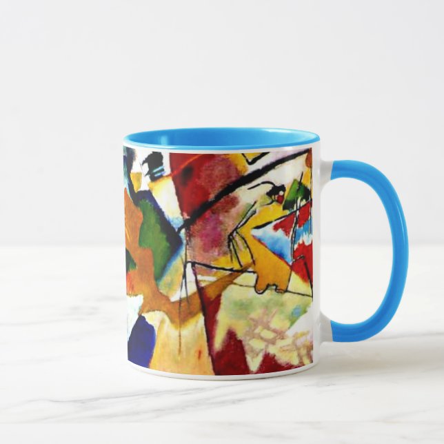 Caneca Kandinsky - Pintura com o Green Center (Direita)