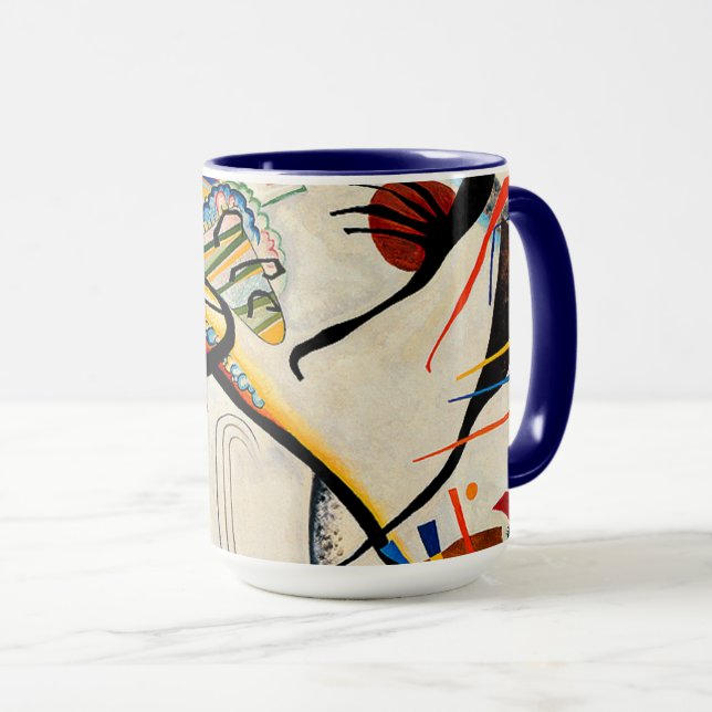 Caneca Kandinsky - Segmento Azul,  (Frente Esquerda)