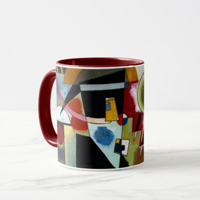 Caneca Kandinsky - Swing, pintura popular (Frente Esquerda)
