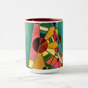 Caneca Kandinsky - Triângulo Multicolorido