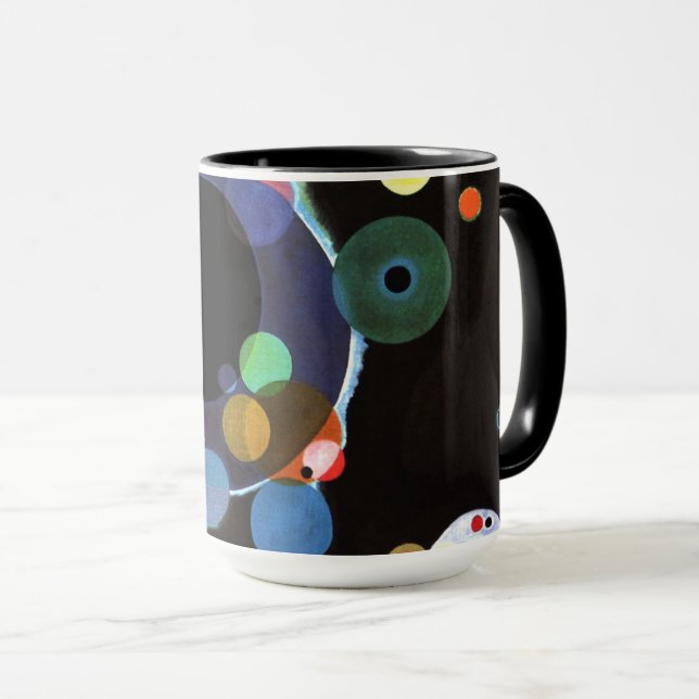Caneca Kandinsky - Vários Círculos (Frente Esquerda)