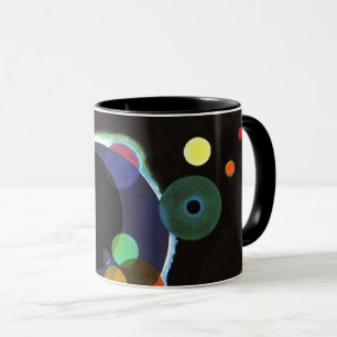 Caneca Kandinsky - Vários Círculos, famosa pintura.