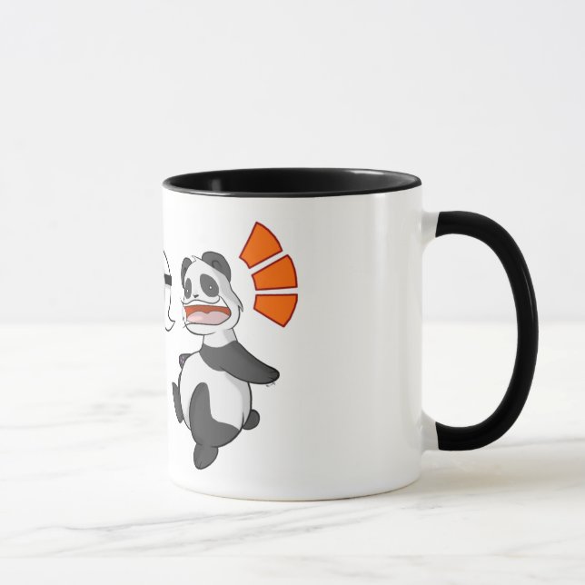 Caneca Kanji/caneca "café" da panda (Direita)