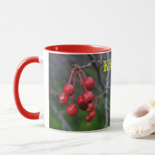 Caneca Kansas Red Berries Coffee Mug