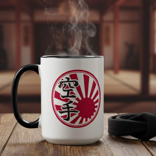 Caneca Karate Kanji Sol Nascente (Criador carregado)
