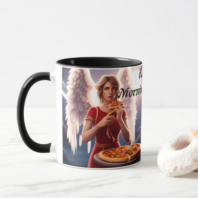 Caneca Katie's Morning Caffeine Personalizável (Com Donut)