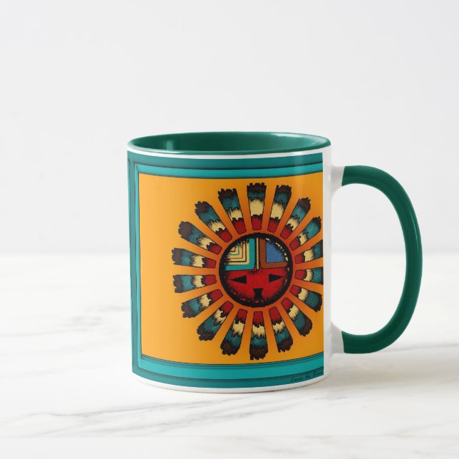 Caneca Katsina (Kachina) Sun enfrenta (Direita)