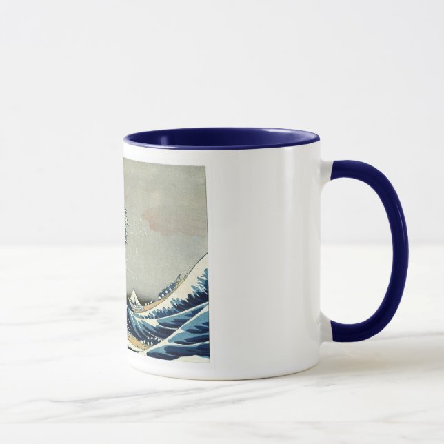 Caneca Katsushika Hokusai é a onda de Excelentes de Kanag (Direita)