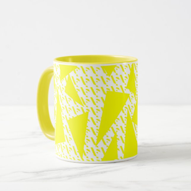 Caneca Kaur - design do sikh - amarelo (Frente Esquerda)
