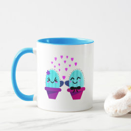 Caneca kawaii cactus love