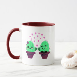 Caneca kawaii cactus love