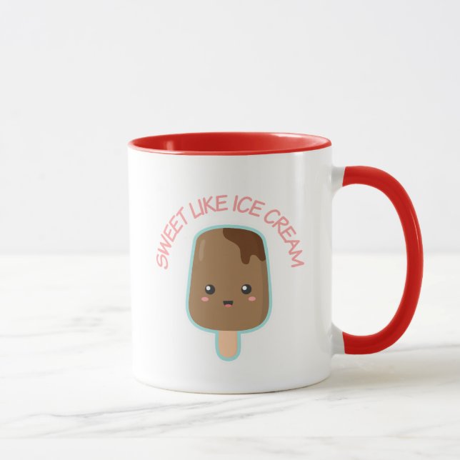 Caneca Kawaii e Doce Como Sorvete (Direita)