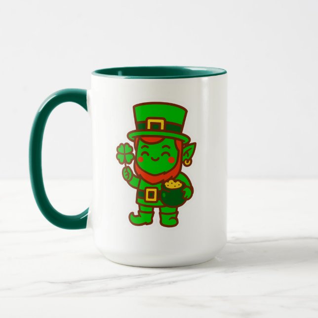 Caneca Kawaii Lucky Leprechaun (Esquerda)