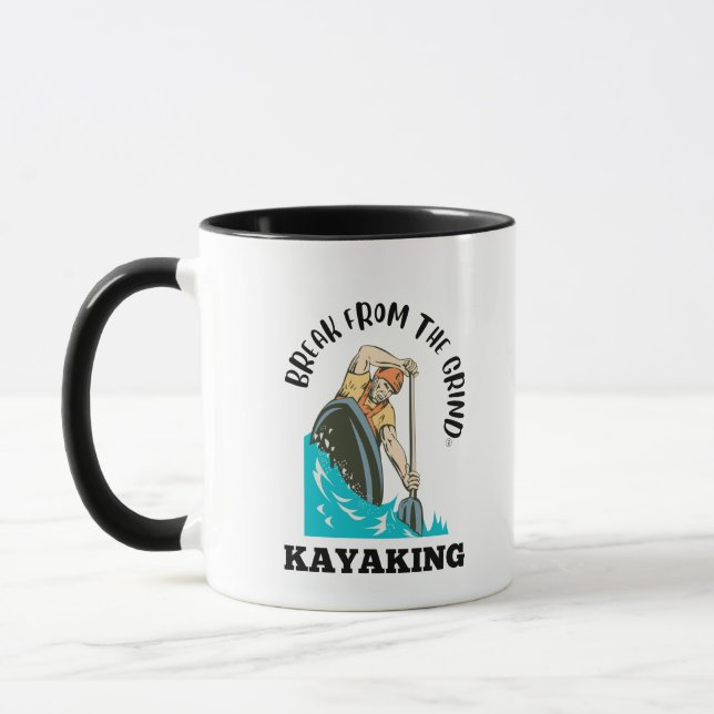 Caneca Kayaking BFTG (Preto) Café Mug (Esquerda)