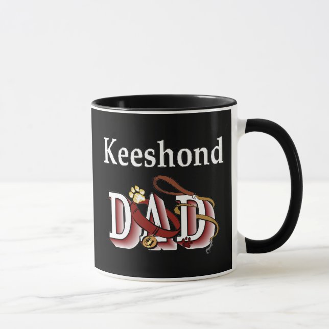 Caneca Keeshond Pai Mug (Direita)