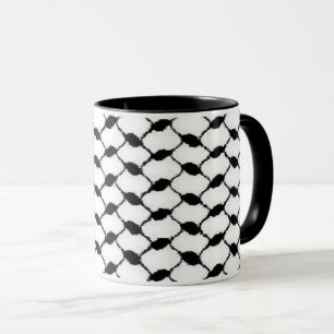 Caneca keffiyeh da Palestina