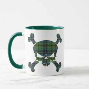 Caneca Keith Tartan Skull Sem Banner