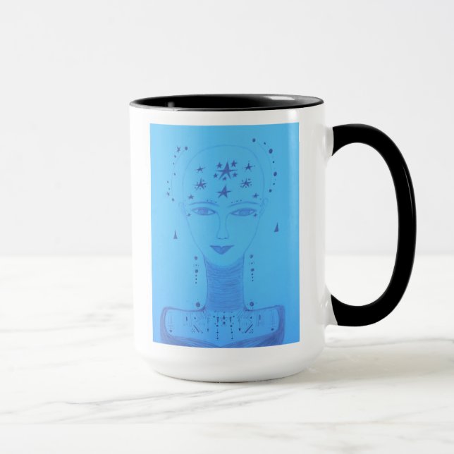 Caneca Kellan Unique Colorful Portrait (Direita)