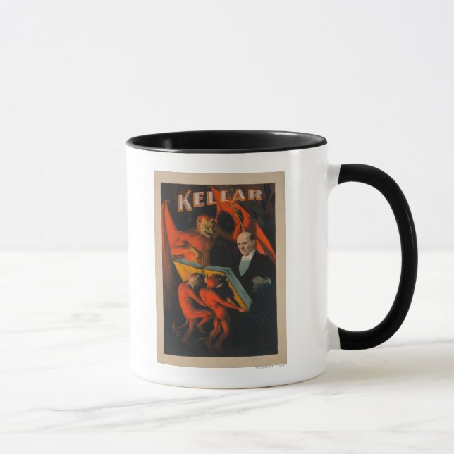 Caneca Kellar Devil e Demônios com Poster de Magia (Direita)