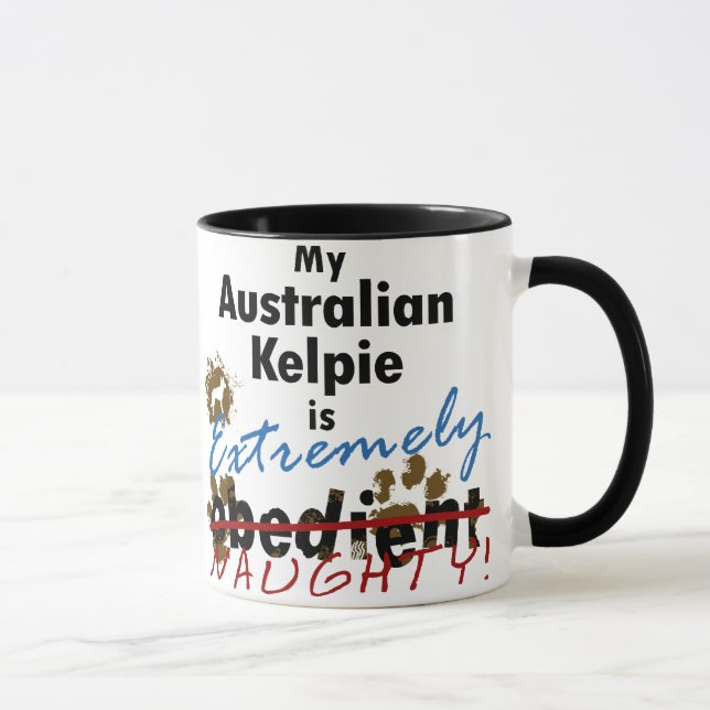 Caneca Kelpie australiano extremamente impertinente (Direita)