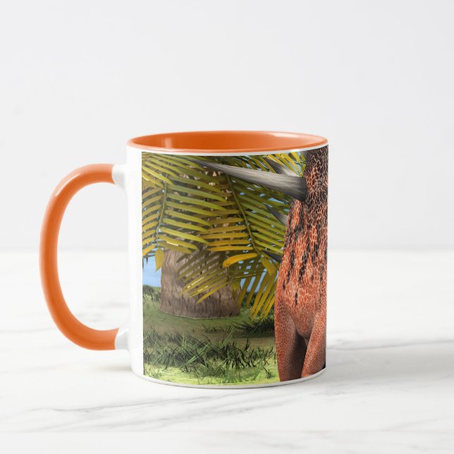 Caneca Kentrosaurus Dinossauro Selva Arte Pré-Histórica (Esquerda)