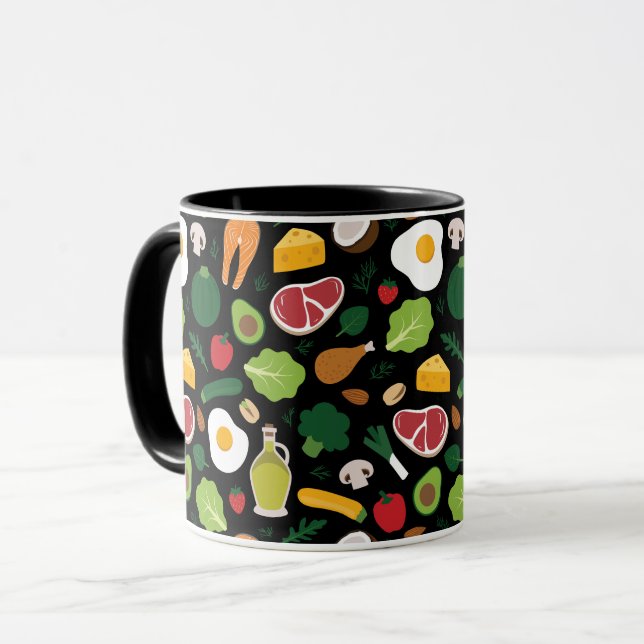 Caneca Keto Coffee Mug (Frente Esquerda)