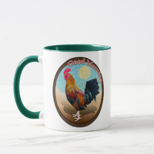 Caneca Key West - Rooster Gypsy Bom Dia Vintage Oval