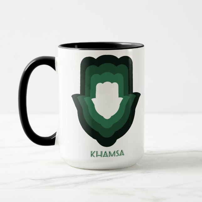 Caneca Khamsa Green Mug (Esquerda)