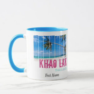 Caneca Khao Lak Phang-Nga Tailândia Vintage Beach Souveni